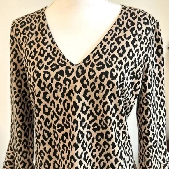 TRINA TURK, leopard print lightning dress size 8 NWT - Picture 3 of 13